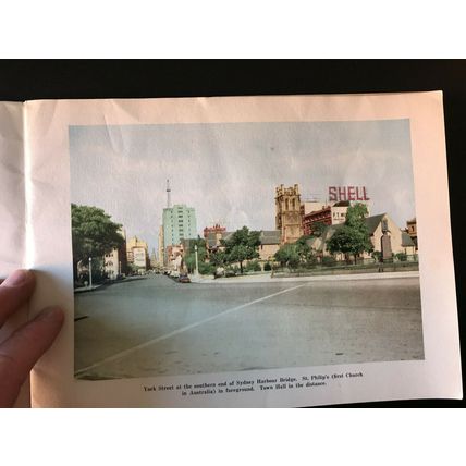SYDNEY AUSTRALIA TOURIST BEAUTIFUL BOOK 1951 NUCOLOR24 pages 1st Ed PHOTOS GC