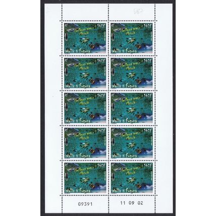 Wallis and Futuna Christmas Full Sheet 2002 MNH SG#816 Sc#562