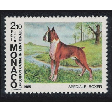 Monaco Boxer Intl Dog Show Monte Carlo 1985 MNH SG#1739