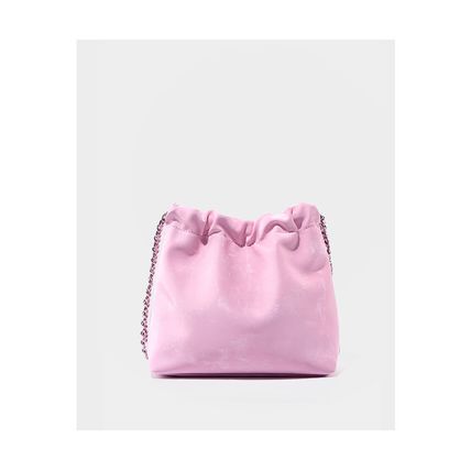 Genuine Leather Women's Handbag Beach Bag Simple Shoulder Bag Pink