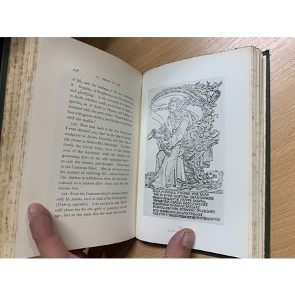 1890 JOHN RUSKIN "ARIADNE FLORENTINA" WOOD & METAL ENGRAVING ANTIQUE BOOK (P4)