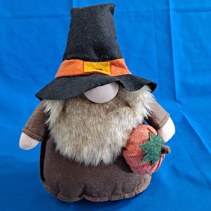 Homemade Lot 2 PILGRIM PLUSH GNOMES Bean Bag Thanksgiving Harvest Turkey Holiday