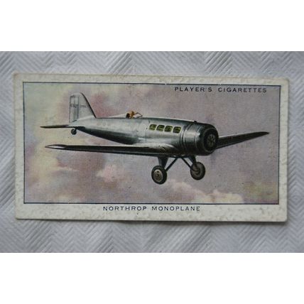 1935 Players Aeroplanes (Civil) No. 37 Northrop Monoplane