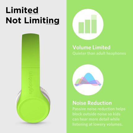 Connect+ lilgadgets Wired Headphones For Kids GREEN