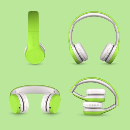 Connect+ lilgadgets Wired Headphones For Kids GREEN