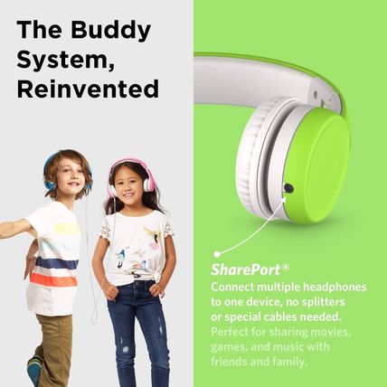 Connect+ lilgadgets Wired Headphones For Kids GREEN