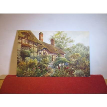 HATHAWAY'S COTTAGE, Stratford -Upon-Avon by W W Quatremain, unused postcard =
