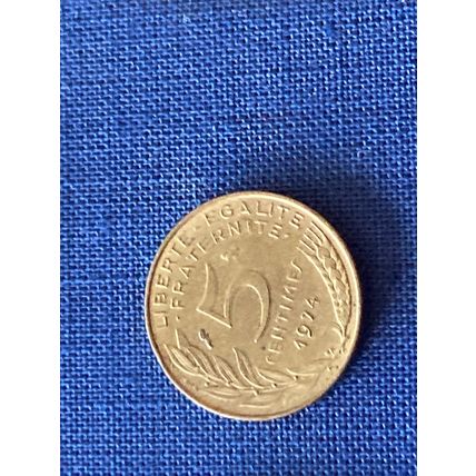 Umlaufmünze Frankreich 5 Centimes 1974