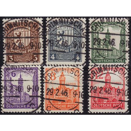 GERMANY Alliiert SBZ [West-Sachsen] MiNr 0150-55 Y ( O/used ) [02]
