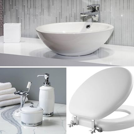 Mayfair Padded Toilet Seat with Chrome Hinges, Soft Vinyl over Wood Core Seat, M