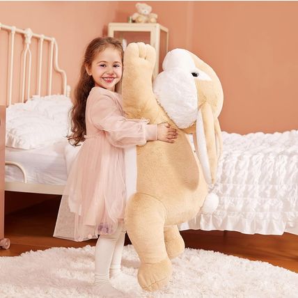 IKASA Giant Rabbit Stuffed Animal Plush Toy, 30" Large Bunny Plushy Toys for Kid