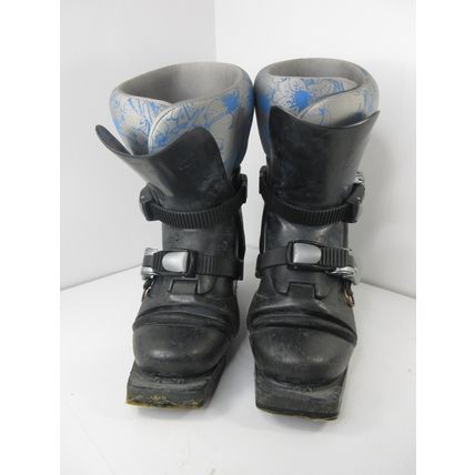Garmont Veloce 3 Pin 75 MM Telemark Ski Boots Black Hard Shell Sz 25-26.5 Mondo