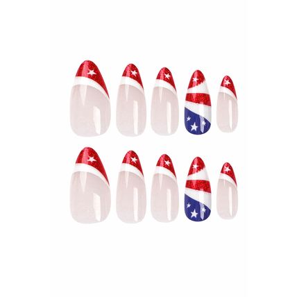 Red Independence Day Nails Stickers