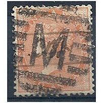 India 1858.SG44 2a Orange Good Used.