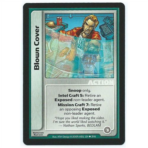 Spycraft CCG Operation Nightfall - 114/349 - Blown Cover
