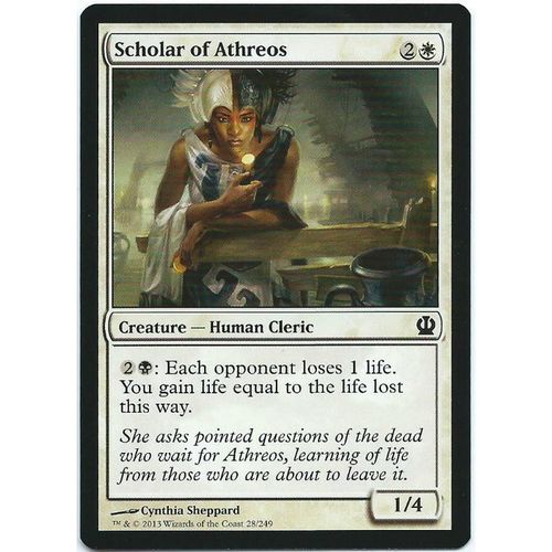 Magic the Gathering MTG Theros 028/249 Scholar of Athreos