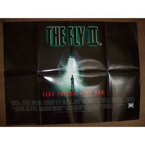 THE FLY II Eric Stoltz, Daphne Zuniga 1989 Movie Quad Poster