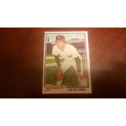 1978 Topps Card # 387 Ken Holtzman Excellent - Mint (6) New York Yankees