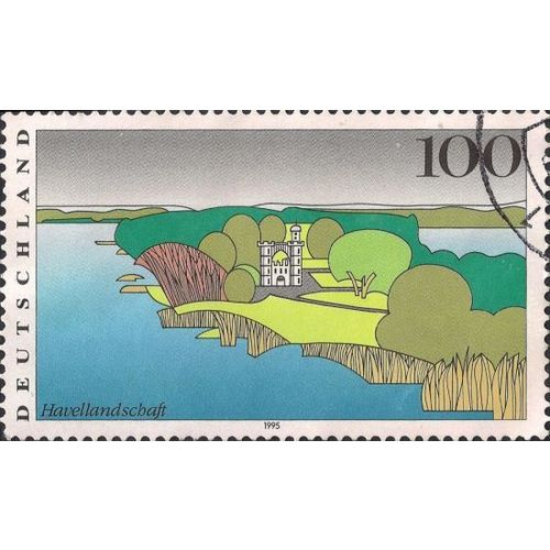 GERMANY, Pfaueninsel , Havellandschaft, green 1995, 100Pf