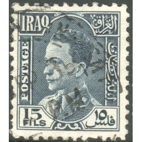 Iraq 1934 - SG179 - 15f blue - King Ghazi - used 2