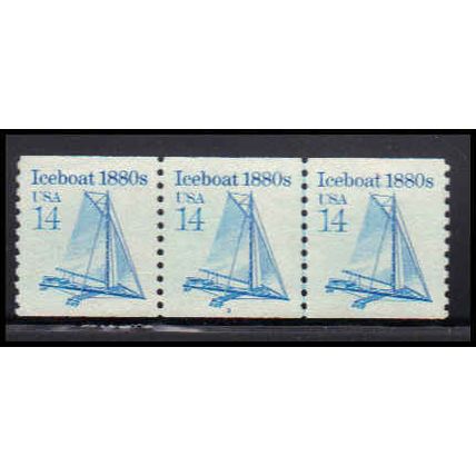 Used 2134 14c Iceboat Very Fine PNC 3/3 PA2685