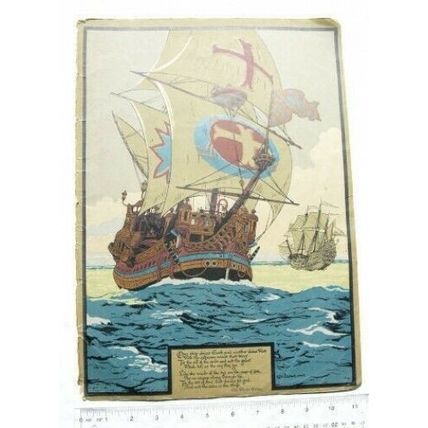 1917 back cover Bibby's Quarterly - sailing ship