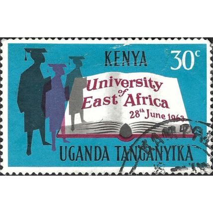 EAST AFRICAN COMMUNITY, University of East Africa, blue 1963, 30c, #2