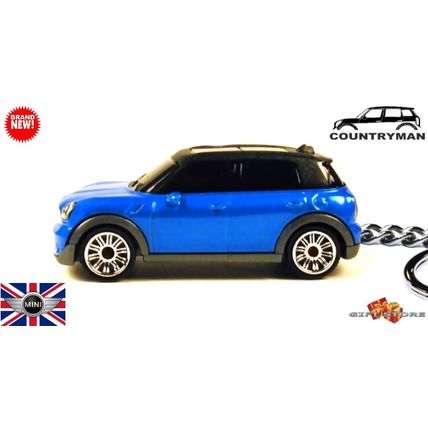 RARE KEYCHAIN BLUE MINI COOPER COUNTRYMAN CUSTOM Ltd Ed.
