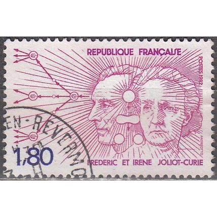 France 1982 Michel 2347 O Cote (2008) 0.60 € Frédéric et Irène Joliot - Curie