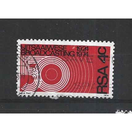 SouthAfrica.50th Anniv of Broadcasting in South Africa stamp.Fine Used.Sep25d