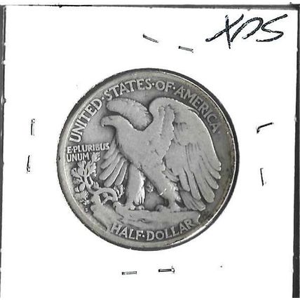 1921-S US Walking Liberty Half Dollar F Grey Sheet $300
