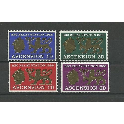 Ascension QEII 1966 BBC Relay Unmounted Mint NHM SG 103-106 Sc 111-114 stamp