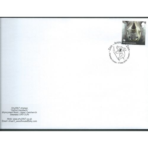 2016 1ST 'WWF' + 'ZOO-ANIMAIL-ZOO, SHERIDAN, CHESTER' PMK COVER (EBIDPACK3973)