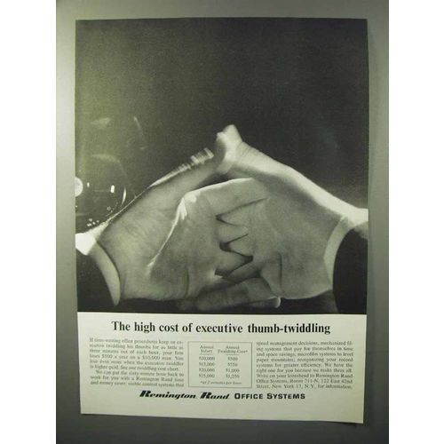1964 Remington Rand Office Systems Ad - High Cost