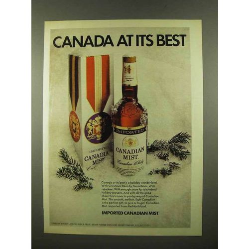 1975 Canadian Mist Whisky Ad - At Its Best