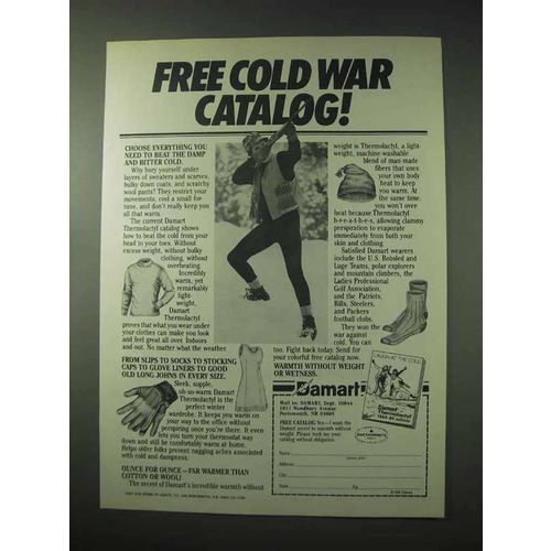 1984 Damart Underwear Ad - Cold War