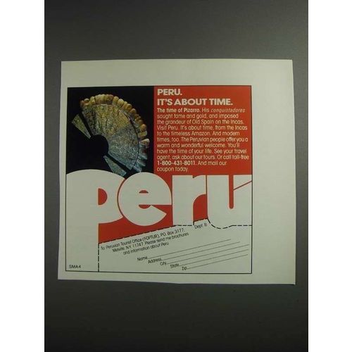 1984 Peru Tourism Ad - It's About Time