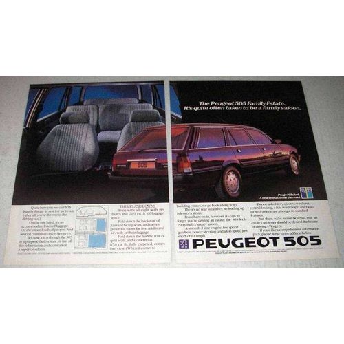1984 Peugeot 505 Family Estate Car Ad