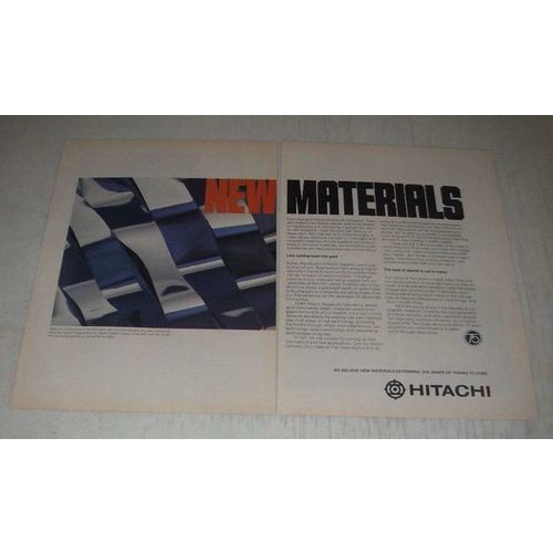 1985 Hitachi Research Laboratory Ad - New Materials