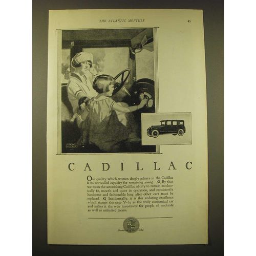 1924 Cadillac Cars Ad - art by Donald Gardner