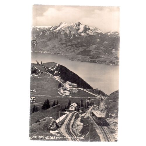 RIGI, SWITZERLAND used vintage postcard =