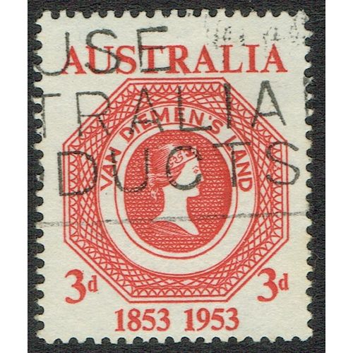 Australia 1953 Tasmania Stamp Centenary 3 ½d Rose Red SG271 GU