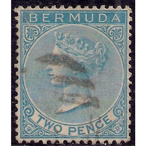 Bermuda 1883 - 04 QV 2d Blue used SG 25 ( F1120 )