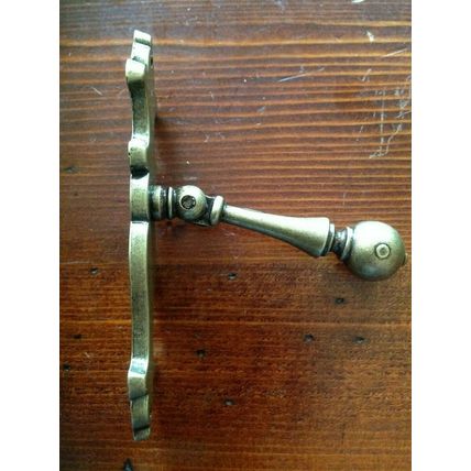 2 Egoki Colour Antique Brass Cupboard Cabinet Drawer Drop Handles Length 105mm