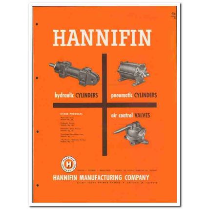 Hannifin Mfg Company 1946 vintage industrial catalog cylinders valves