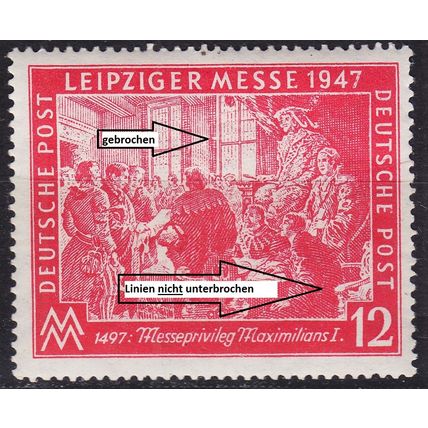GERMANY Alliiert Gemeinschaft [1947] MiNr 0965 III ( **/mnh ) [01] Plattenfehler