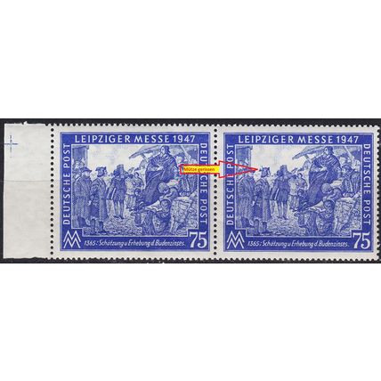 GERMANY Alliiert Gemeinschaft [1947] MiNr 0966 II ( **/mnh ) [01] Plattenfehler,