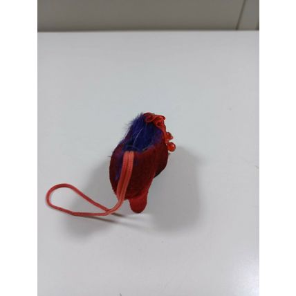1 1/2 inch velvet red minature shoe (12)
