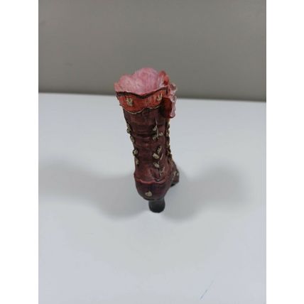 4 inch minature collectable rose high top shoe (14)
