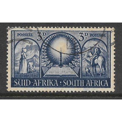 SOUTH AFRICA 1949 3d BLUE SG 133 FINE USED#2